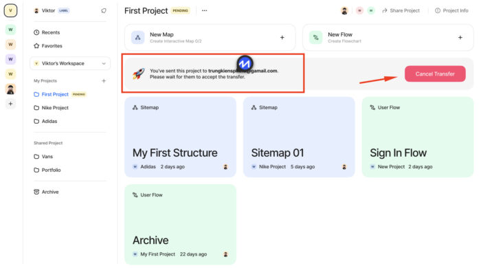 Transfer Project ownership