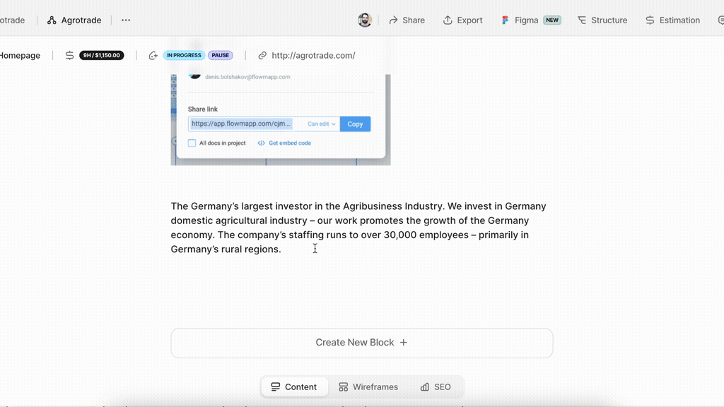 Work with Sitemap